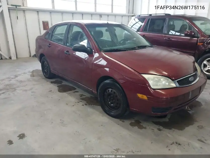 1FAFP34N26W175116 2006 Ford Focus Zx4