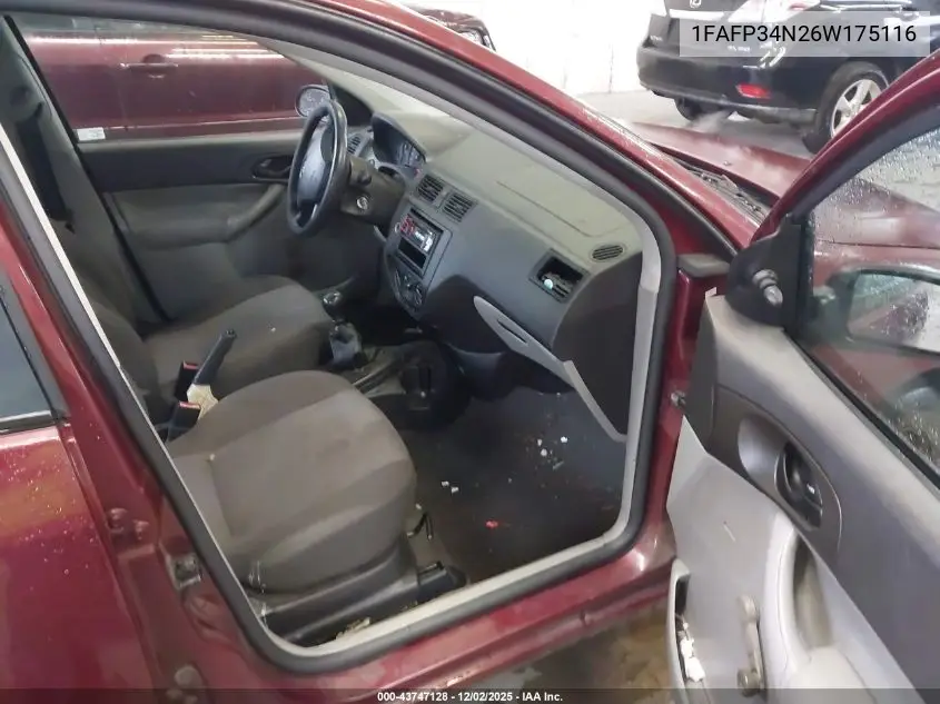 1FAFP34N26W175116 2006 Ford Focus Zx4