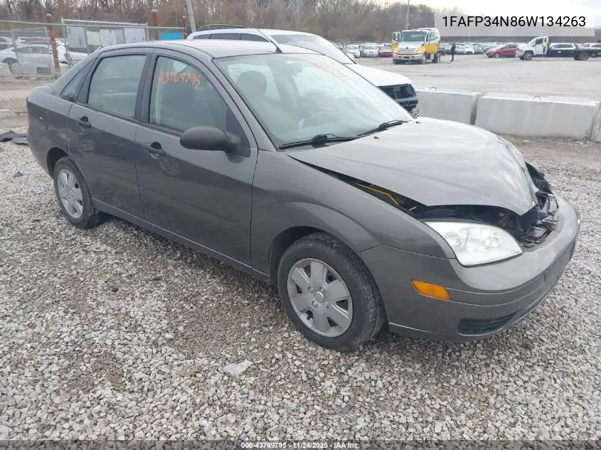 1FAFP34N86W134263 2006 Ford Focus Zx4