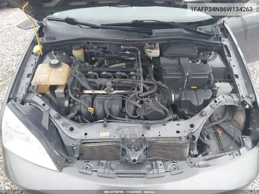 1FAFP34N86W134263 2006 Ford Focus Zx4
