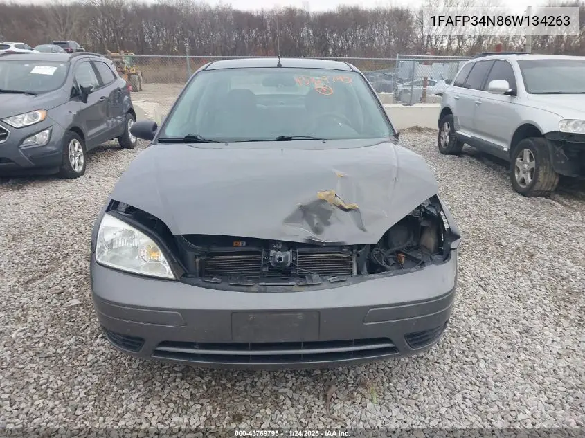 1FAFP34N86W134263 2006 Ford Focus Zx4