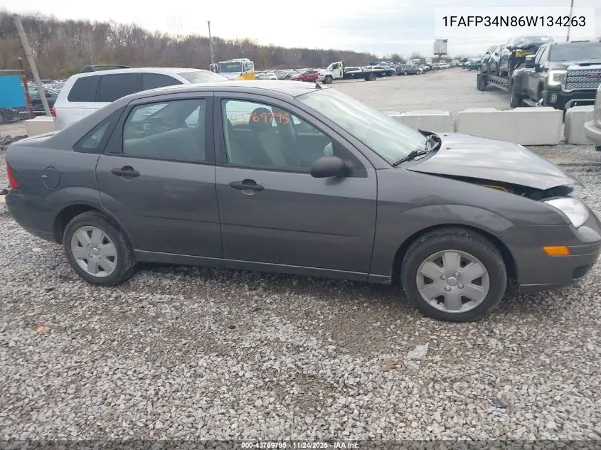 1FAFP34N86W134263 2006 Ford Focus Zx4