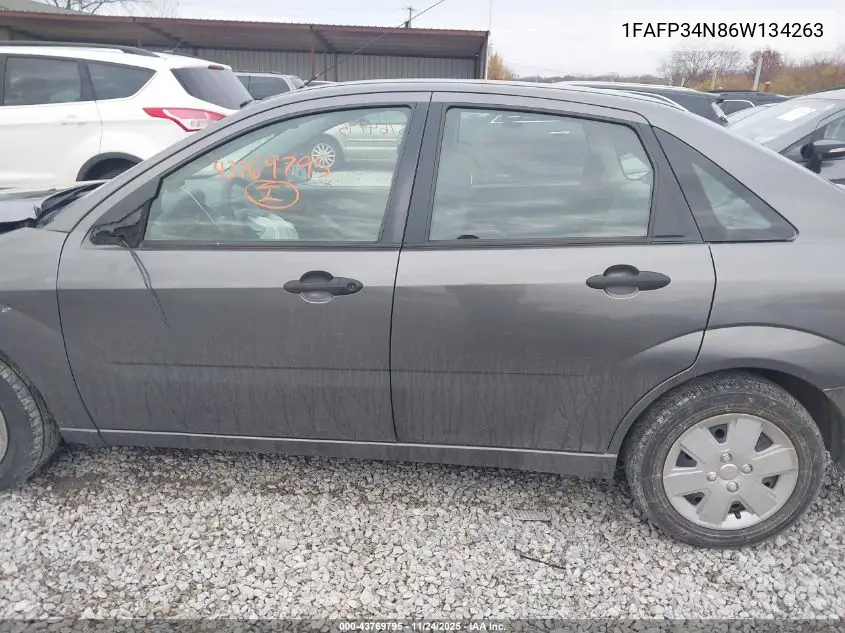 1FAFP34N86W134263 2006 Ford Focus Zx4