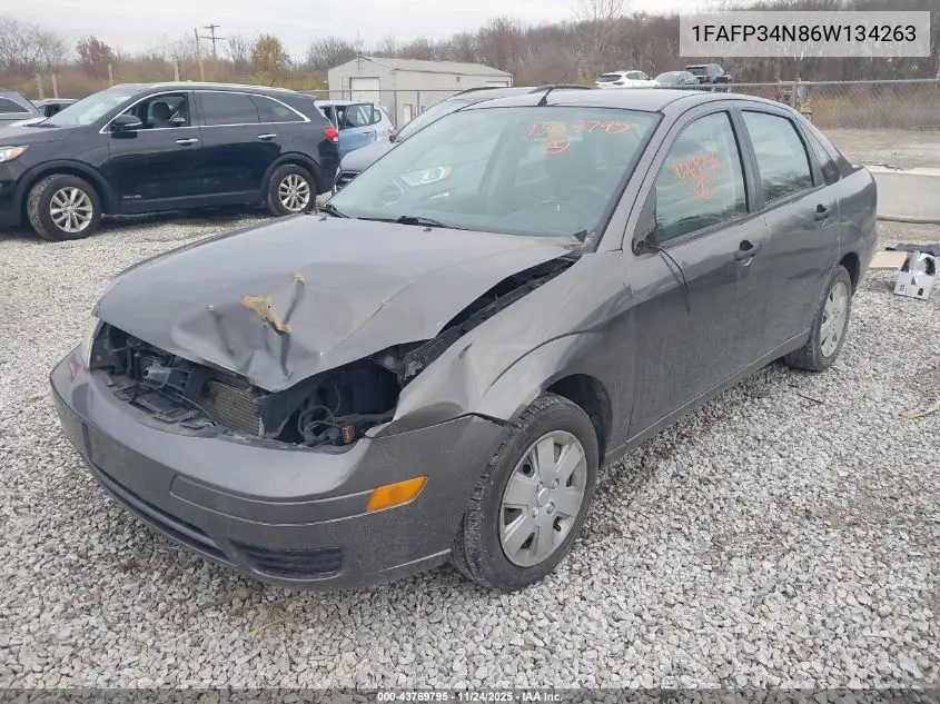 1FAFP34N86W134263 2006 Ford Focus Zx4