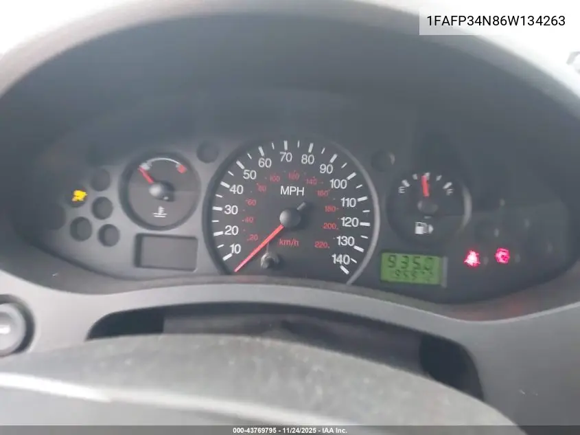 1FAFP34N86W134263 2006 Ford Focus Zx4