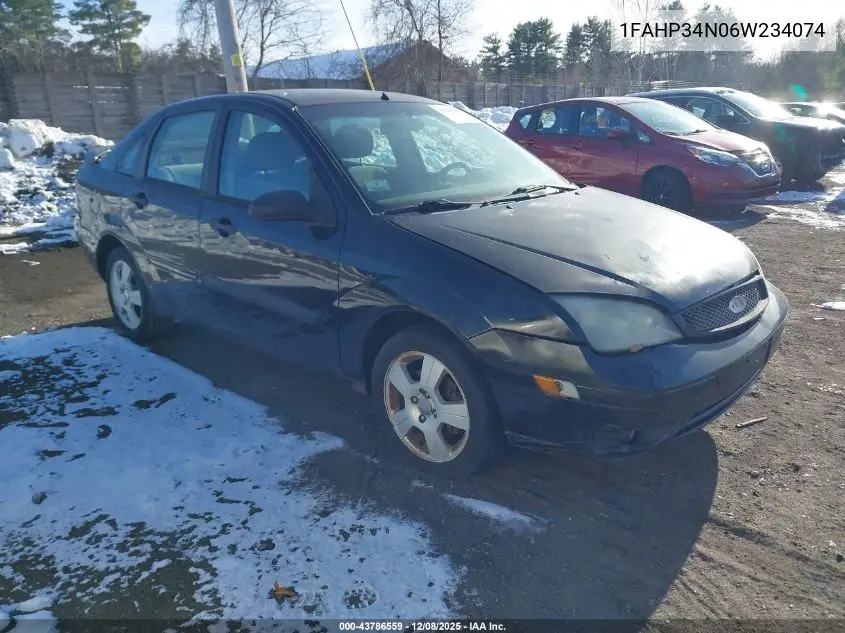 1FAHP34N06W234074 2006 Ford Focus Zx4