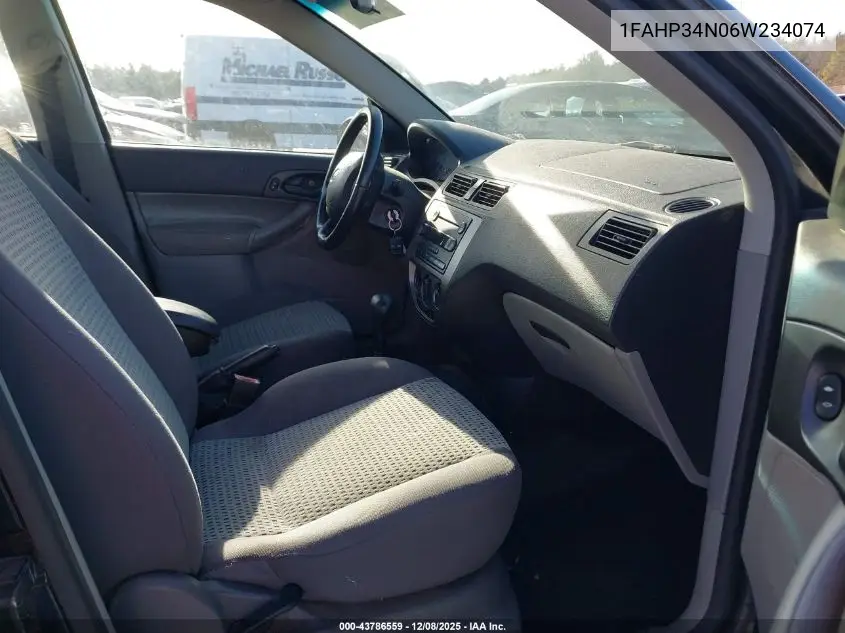 1FAHP34N06W234074 2006 Ford Focus Zx4