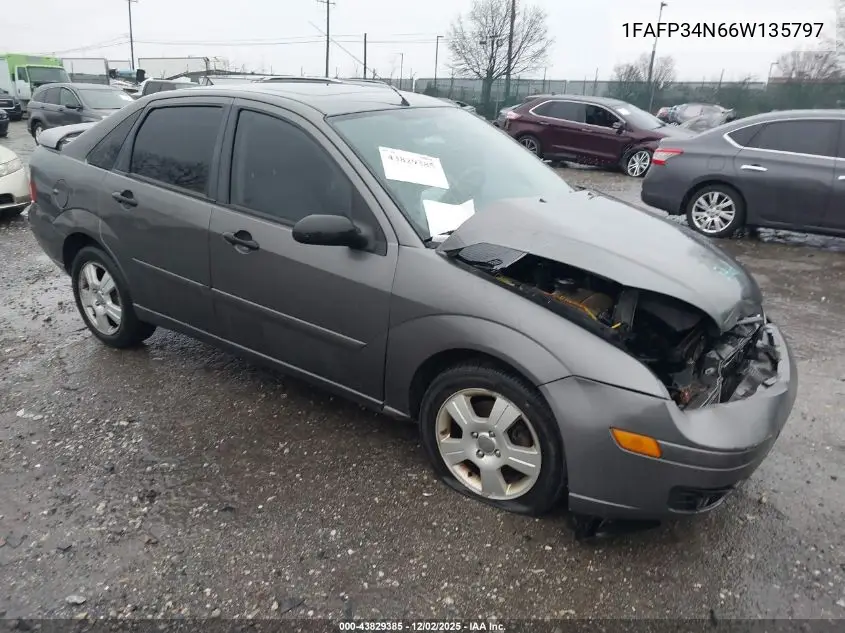 1FAFP34N66W135797 2006 Ford Focus Zx4