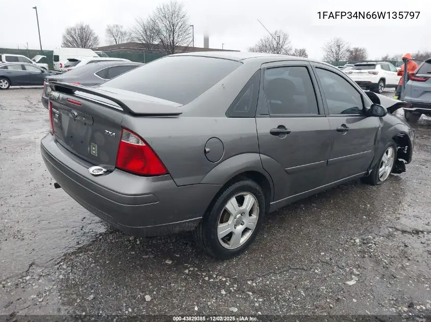 1FAFP34N66W135797 2006 Ford Focus Zx4