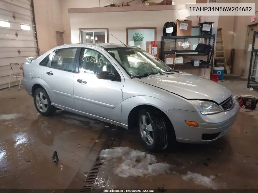 1FAHP34N56W204682 2006 Ford Focus Zx4