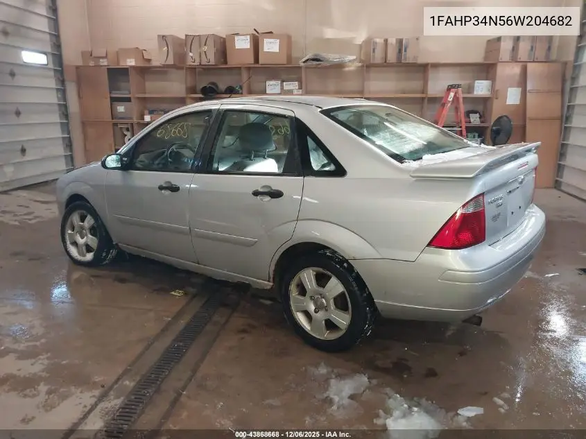 1FAHP34N56W204682 2006 Ford Focus Zx4