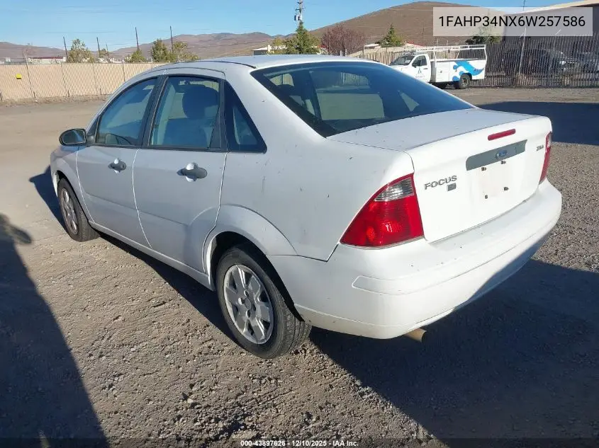 1FAHP34NX6W257586 2006 Ford Focus Zx4