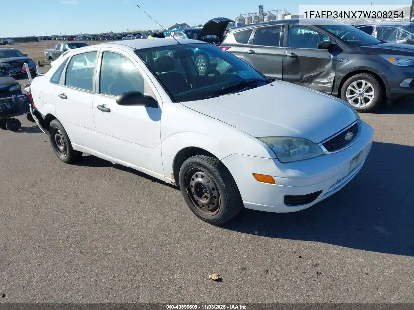 1FAFP34NX7W308254 2007 Ford Focus S/Se/Ses