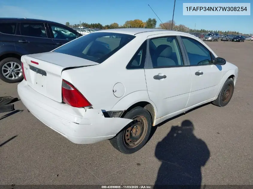 1FAFP34NX7W308254 2007 Ford Focus S/Se/Ses