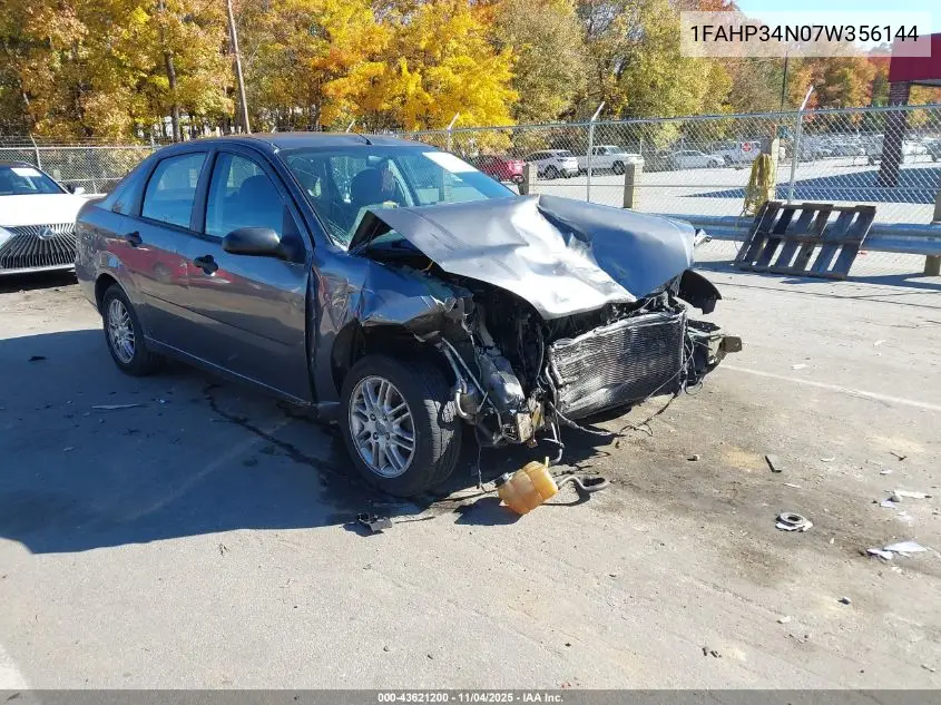 1FAHP34N07W356144 2007 Ford Focus S/Se/Ses