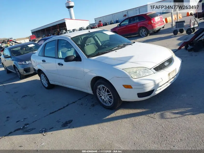 1FAFP34N77W263497 2007 Ford Focus S/Se/Ses