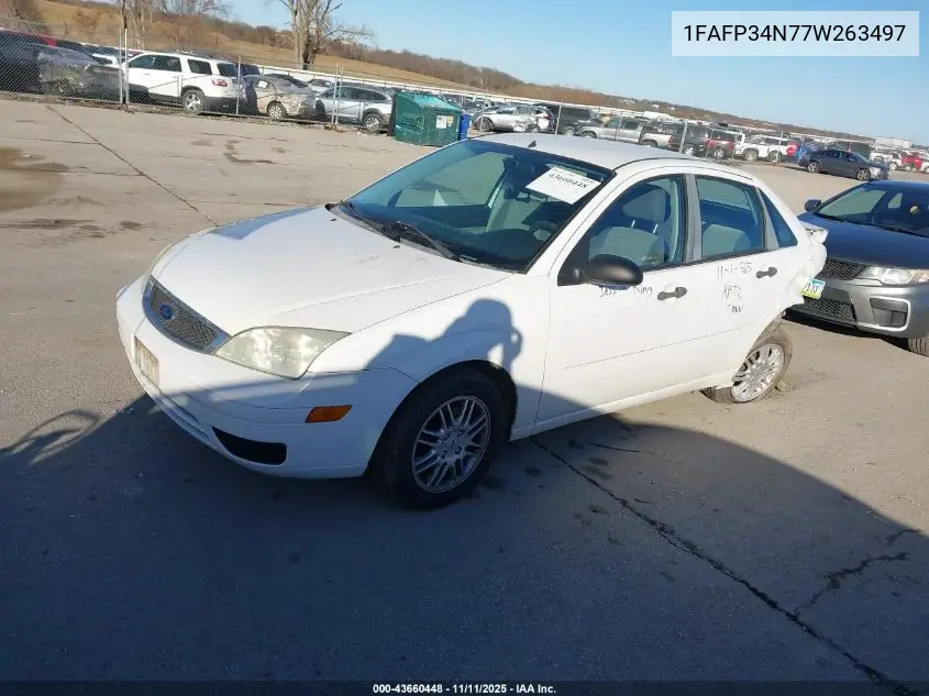1FAFP34N77W263497 2007 Ford Focus S/Se/Ses