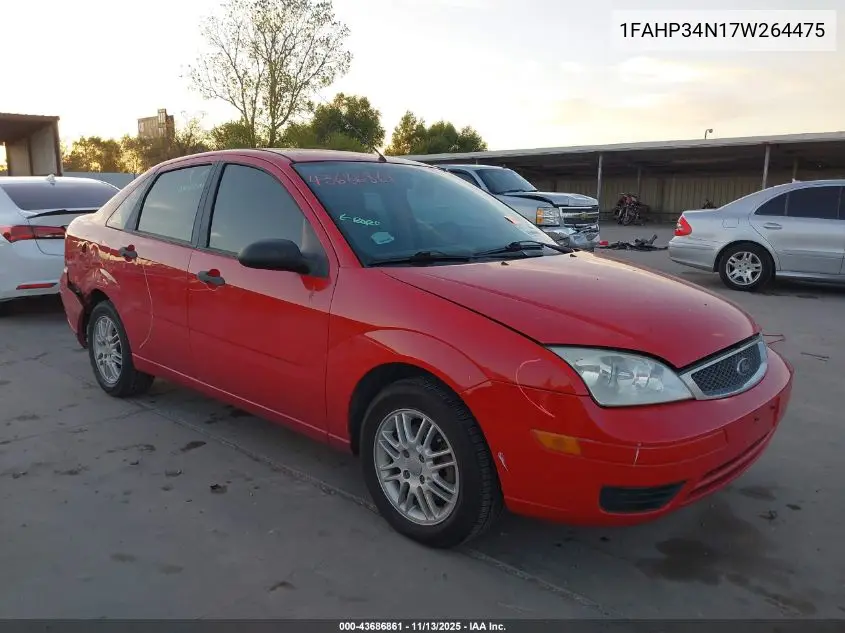 1FAHP34N17W264475 2007 Ford Focus S/Se/Ses