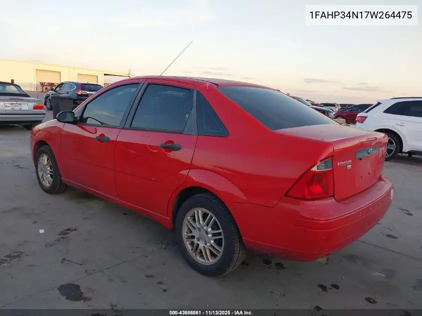 1FAHP34N17W264475 2007 Ford Focus S/Se/Ses
