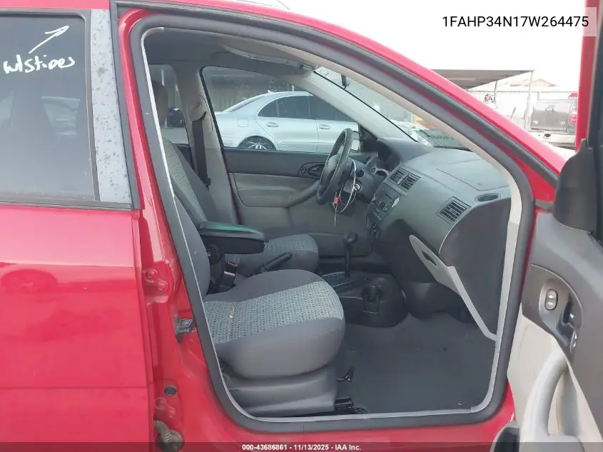 1FAHP34N17W264475 2007 Ford Focus S/Se/Ses