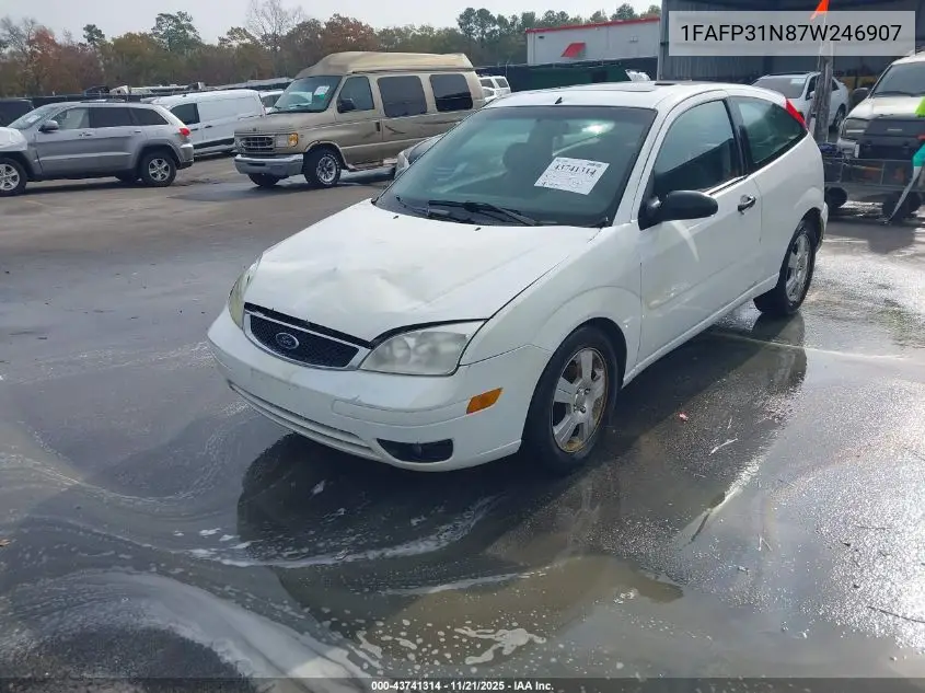 1FAFP31N87W246907 2007 Ford Focus S/Se/Ses