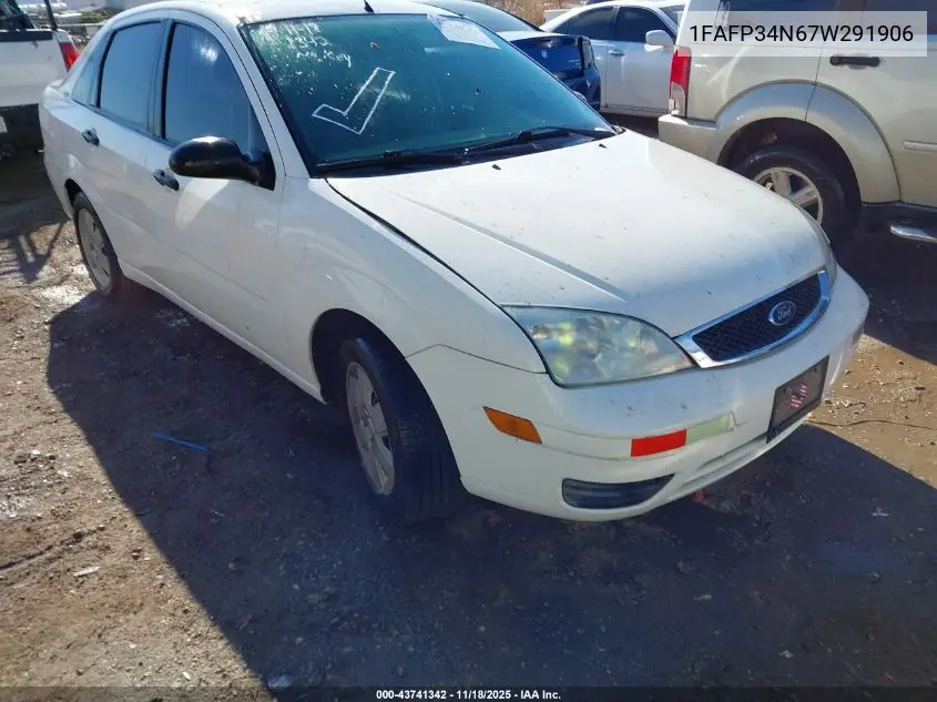 1FAFP34N67W291906 2007 Ford Focus S/Se/Ses