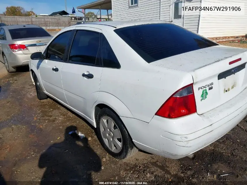 1FAFP34N67W291906 2007 Ford Focus S/Se/Ses