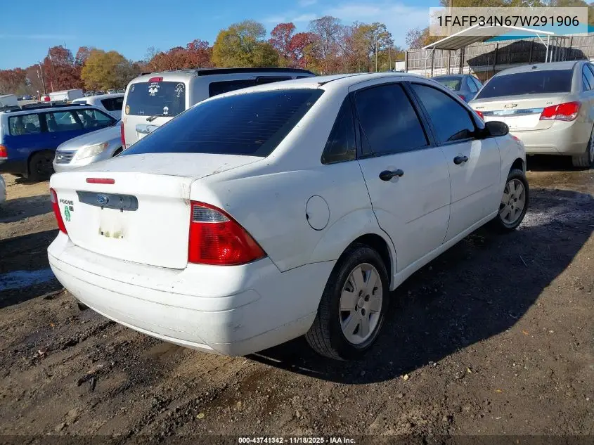 1FAFP34N67W291906 2007 Ford Focus S/Se/Ses