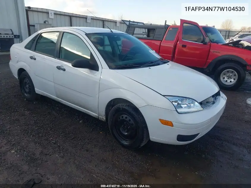 1FAFP34N77W104530 2007 Ford Focus S/Se/Ses