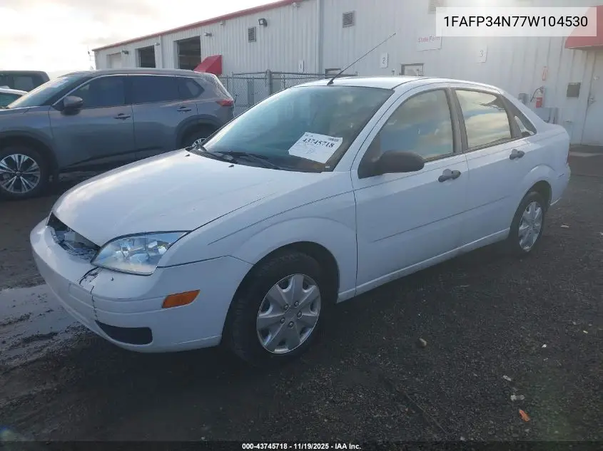 1FAFP34N77W104530 2007 Ford Focus S/Se/Ses