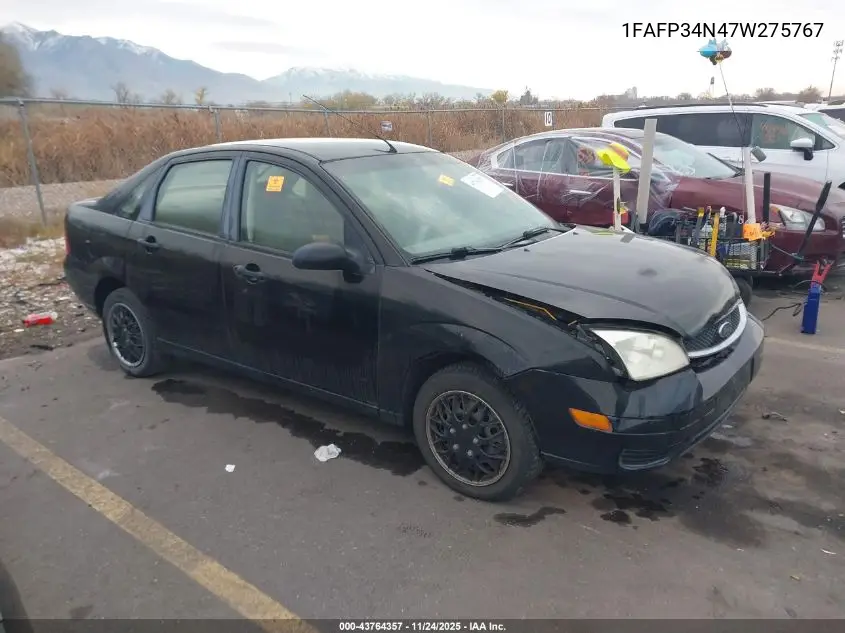 1FAFP34N47W275767 2007 Ford Focus S/Se/Ses