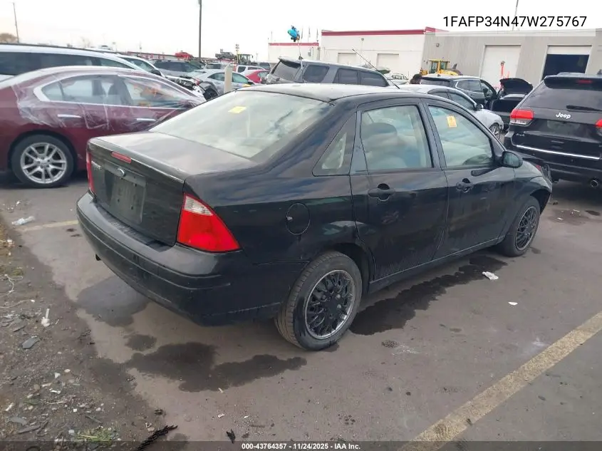 1FAFP34N47W275767 2007 Ford Focus S/Se/Ses