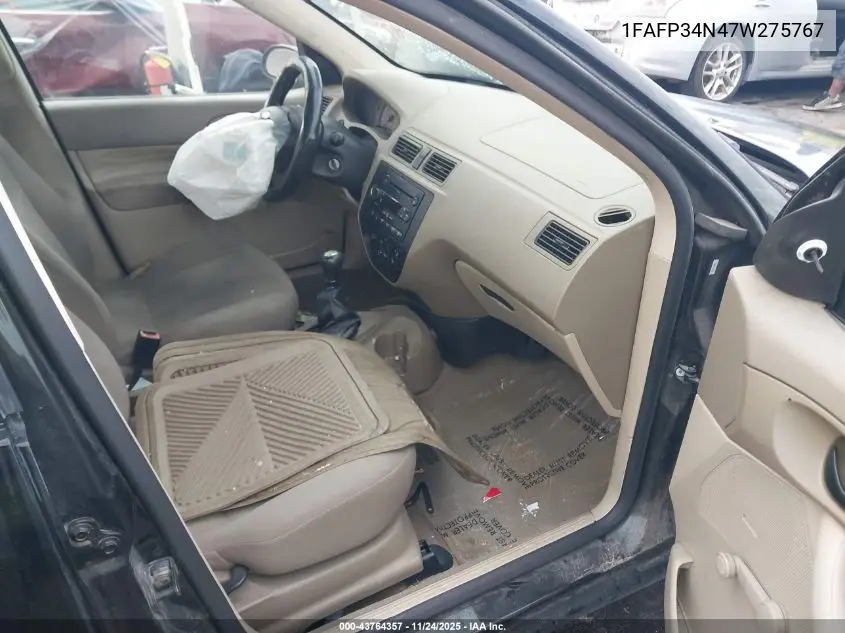 1FAFP34N47W275767 2007 Ford Focus S/Se/Ses