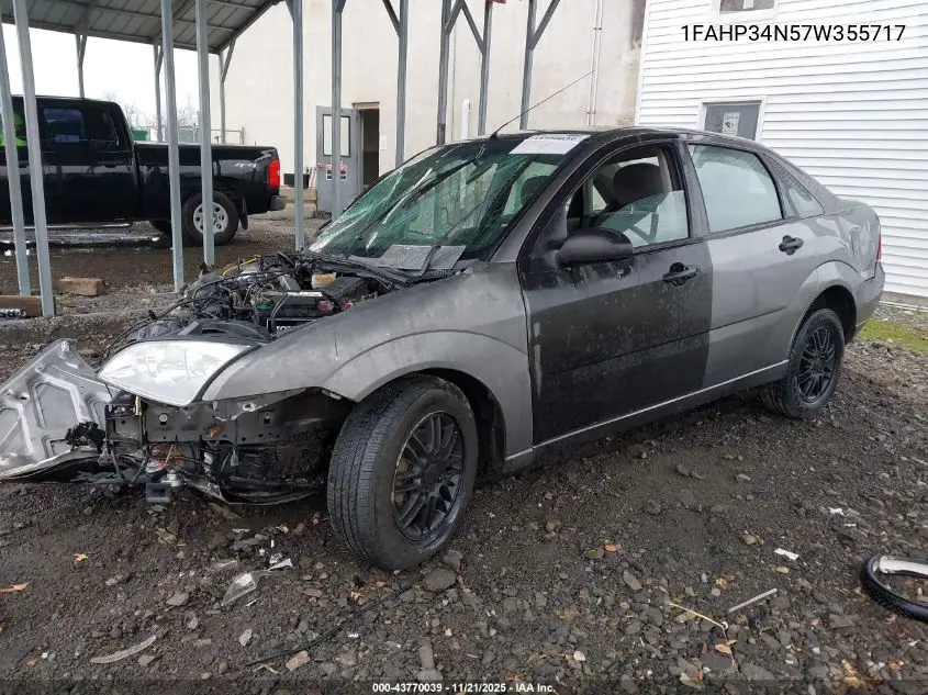 1FAHP34N57W355717 2007 Ford Focus S/Se/Ses