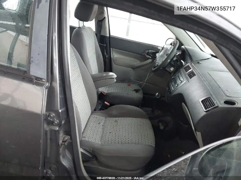 1FAHP34N57W355717 2007 Ford Focus S/Se/Ses