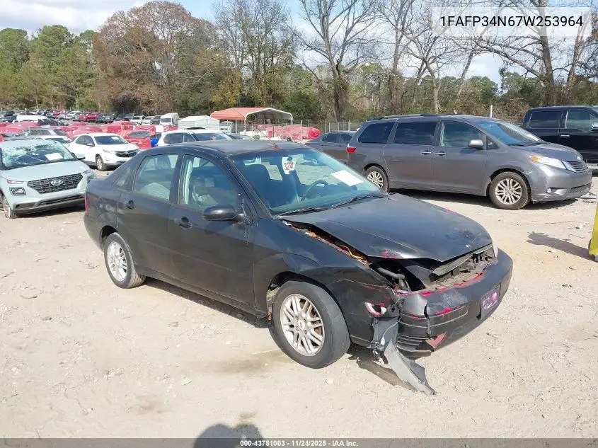 1FAFP34N67W253964 2007 Ford Focus S/Se/Ses