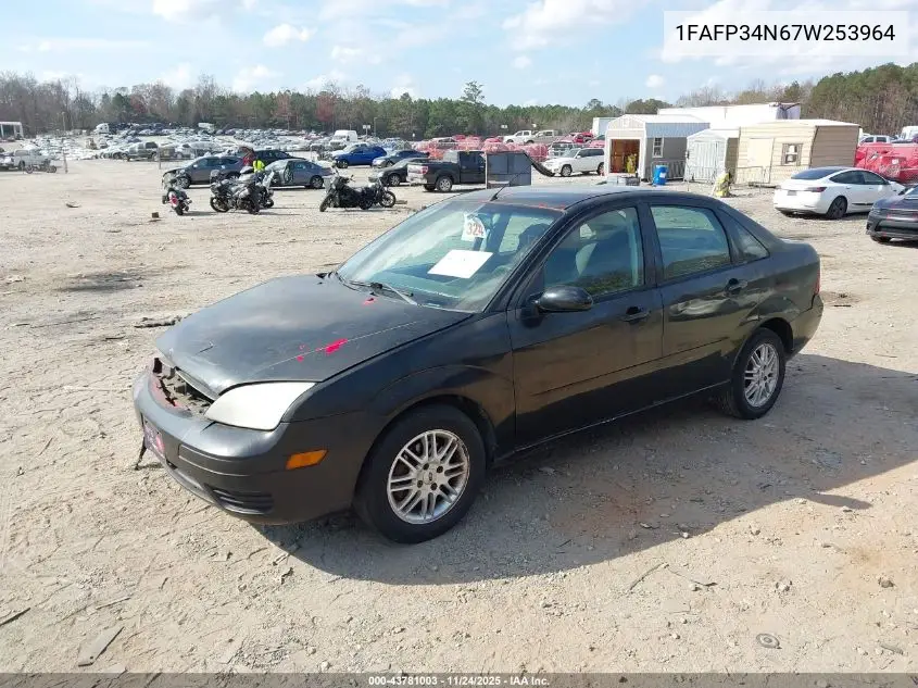 1FAFP34N67W253964 2007 Ford Focus S/Se/Ses