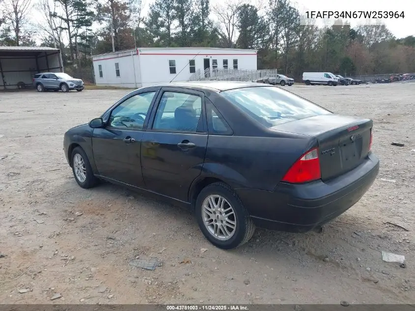 1FAFP34N67W253964 2007 Ford Focus S/Se/Ses