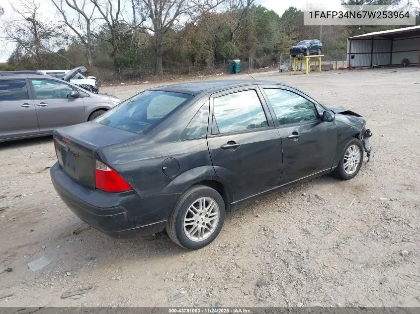 1FAFP34N67W253964 2007 Ford Focus S/Se/Ses