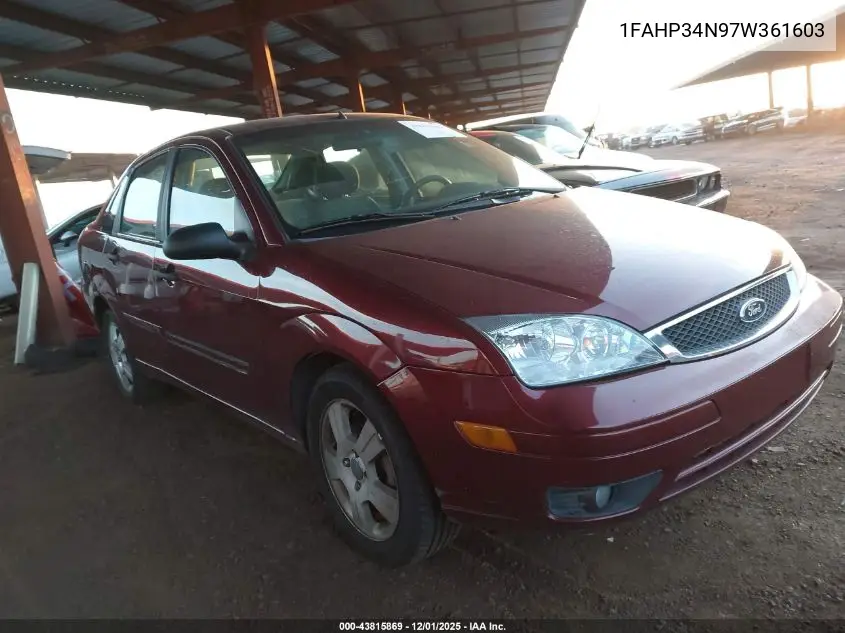1FAHP34N97W361603 2007 Ford Focus S/Se/Ses