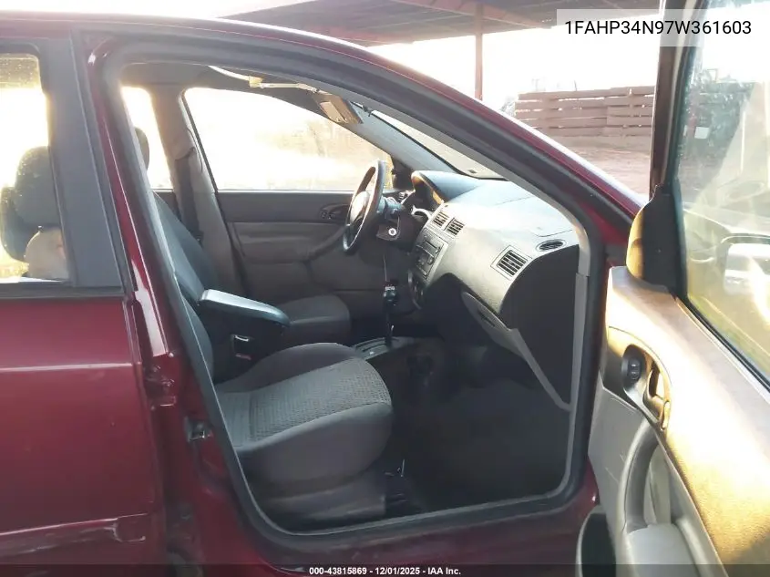 1FAHP34N97W361603 2007 Ford Focus S/Se/Ses