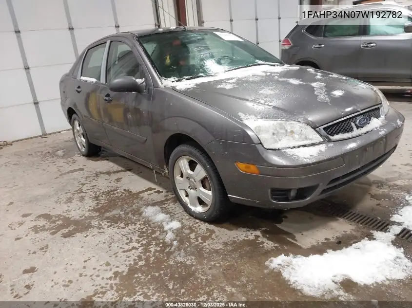 1FAHP34N07W192782 2007 Ford Focus S/Se/Ses