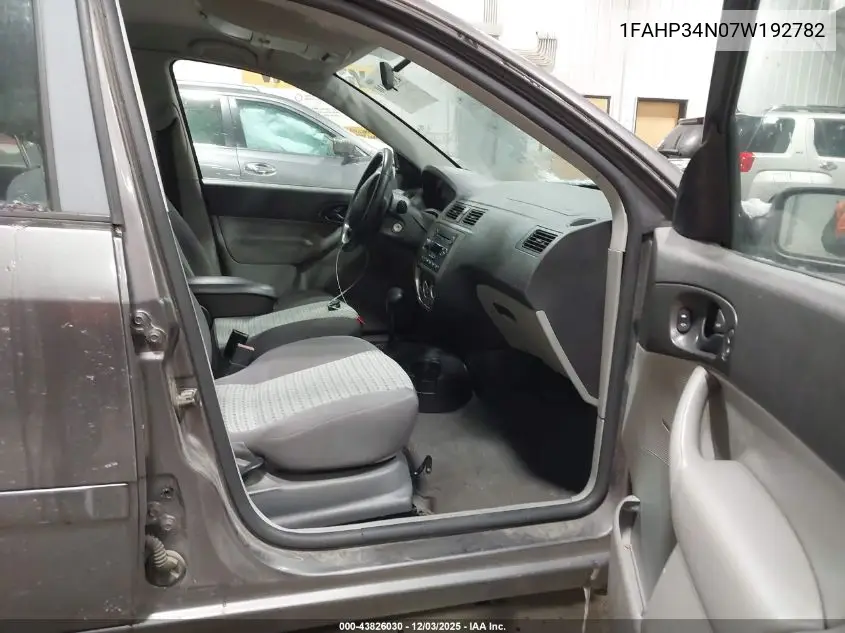 1FAHP34N07W192782 2007 Ford Focus S/Se/Ses