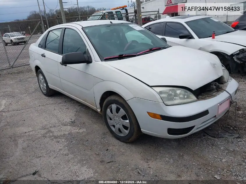 1FAFP34N47W158433 2007 Ford Focus S/Se/Ses