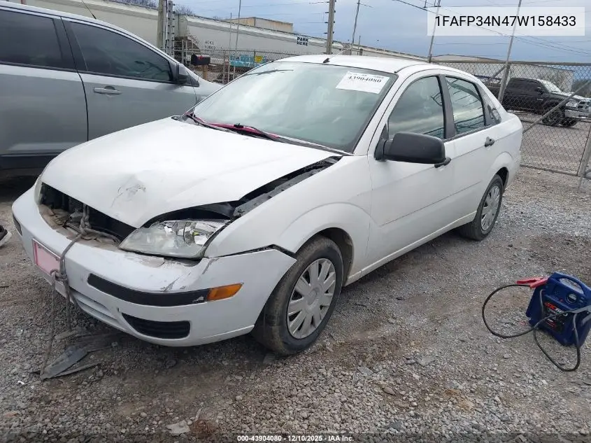 1FAFP34N47W158433 2007 Ford Focus S/Se/Ses