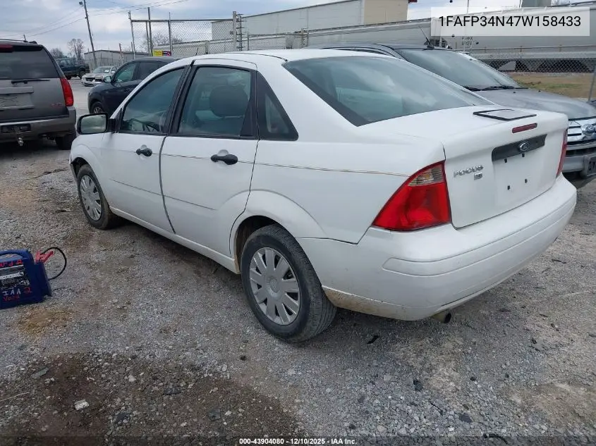 1FAFP34N47W158433 2007 Ford Focus S/Se/Ses