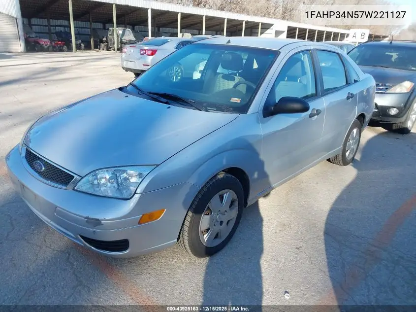 1FAHP34N57W221127 2007 Ford Focus S/Se/Ses