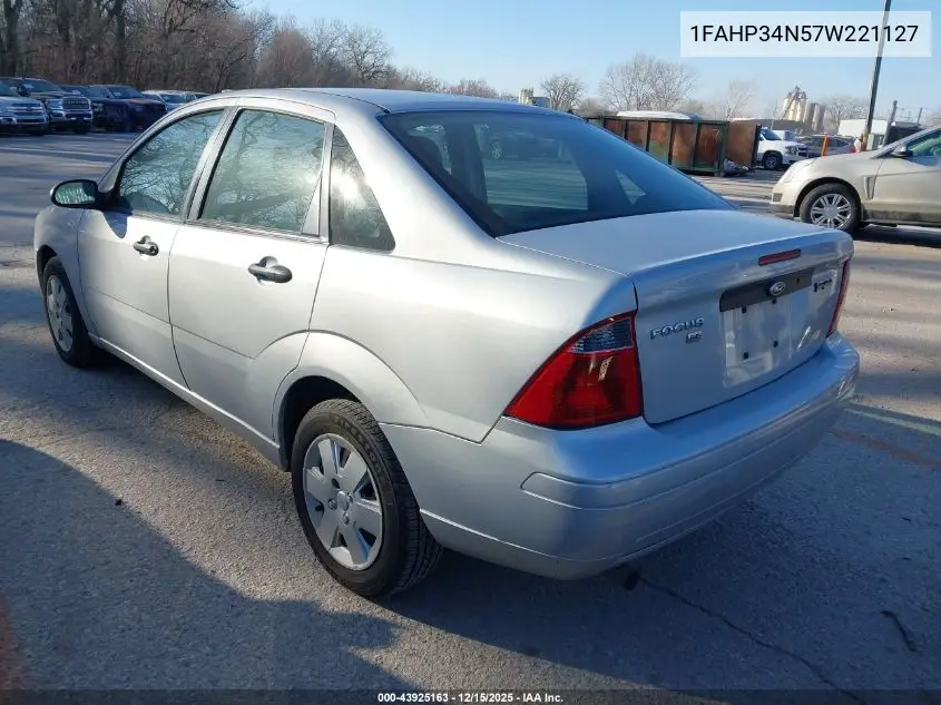 1FAHP34N57W221127 2007 Ford Focus S/Se/Ses
