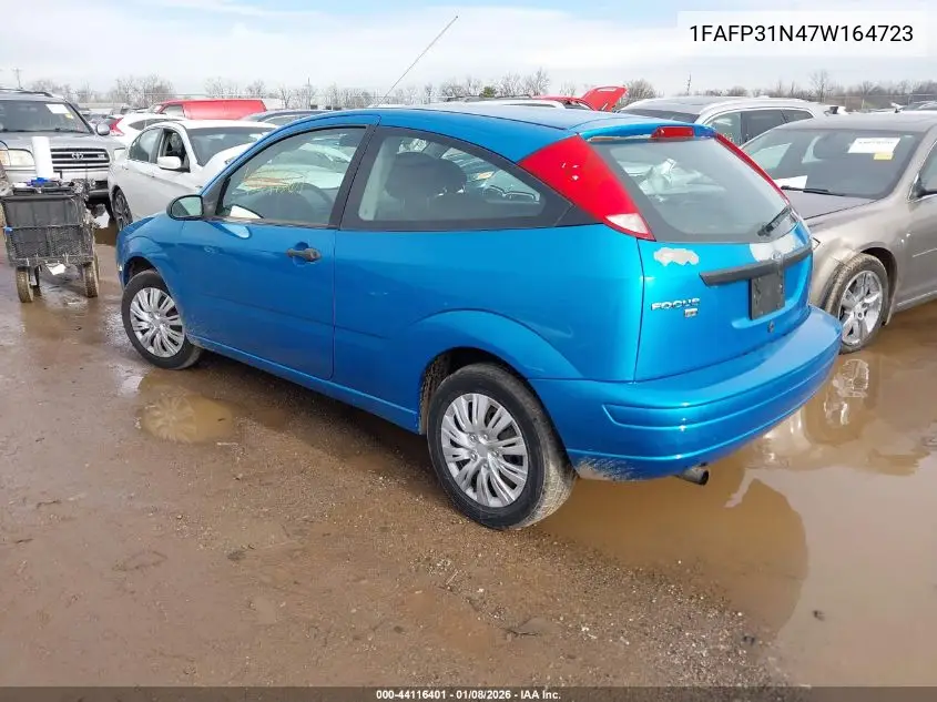 1FAFP31N47W164723 2007 Ford Focus S/Se/Ses