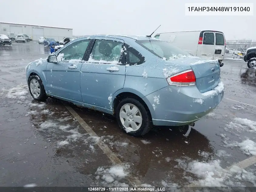 1FAHP34N48W191040 2008 Ford Focus